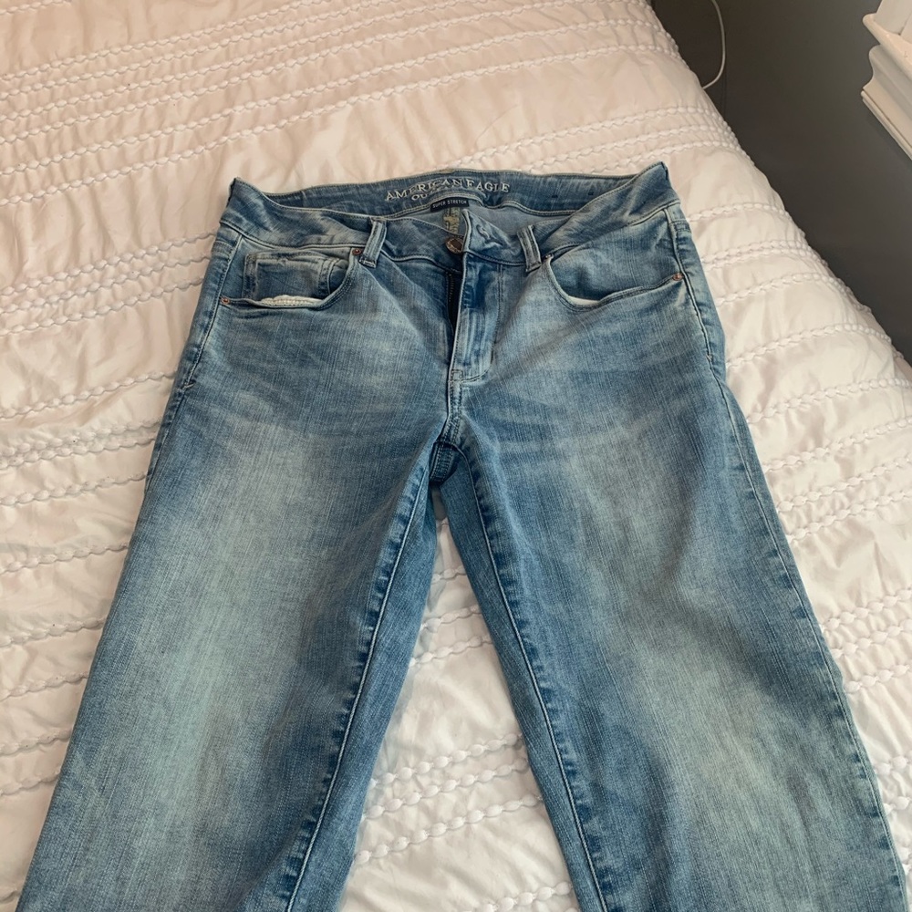 American Eagle Light Blue Super Stretch Jeans